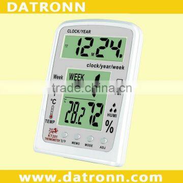 KT201 thermometer hygrometer clock