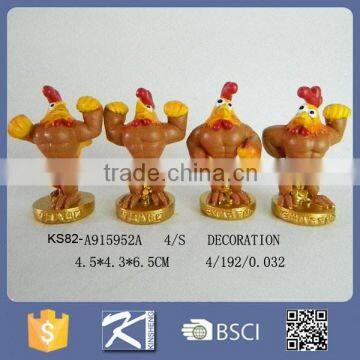 Cock Polyresin Animal Statue, Rooster Polyresin Animal Statue