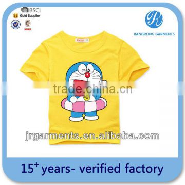 OEM Service Boy's Clothes Short Sleeve plain printed o neck t shirts Wholesale