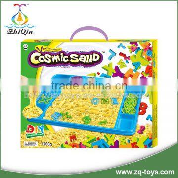 Wholesales educational toy magic sand toy with plastic sand molds