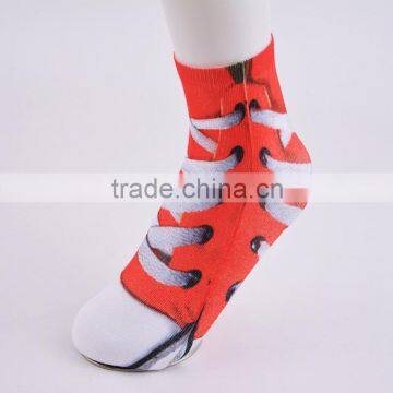 wholesale ladys colorful ankle sublimation blank socks