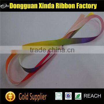 Factory Direct Custom Sublimation Rainbow Grosgrain Ribbon