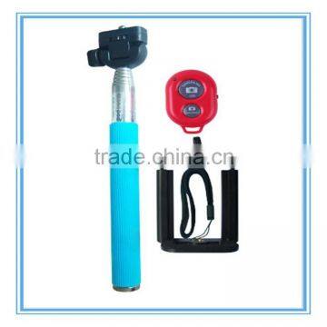 handheld monopod Selftimer Stick Monopod with Clip Holder Bluetooth Self-Timer Shutter Remote for IOS Android smart Phones