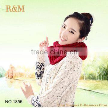 Latest Wholesale knitted loop scarf winter infinity scarf