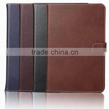 2015 Luxury Genuine Leather Wallet Stand Flip case for ipad mini 4