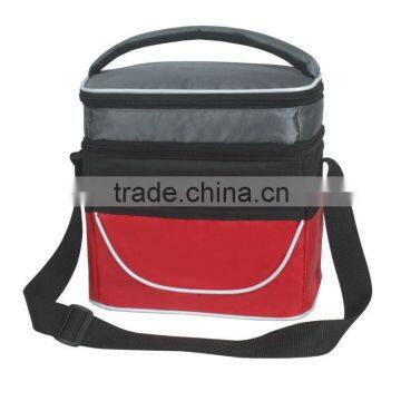 Two Compartment Lunch Bag-Red