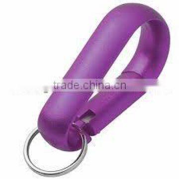 Wide Aluminum Carabiner With Key Ring