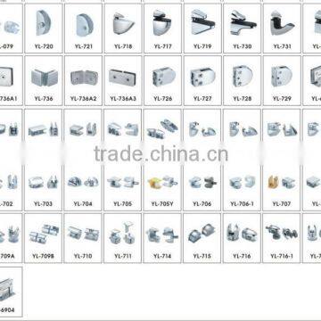 China Zinc Alloy 10 mm Hanging Glass Mounting Clamp photo-3