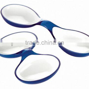 Interlocking plastic snack dish,Two-Tone Interlocking Dishes,candy dish