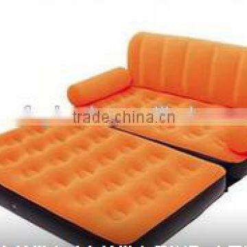 inflatable folded flocked sofa bed