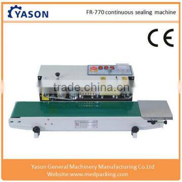 Continuous plastic bag sealing machine date code heat shrinking sealer,impulse sealer