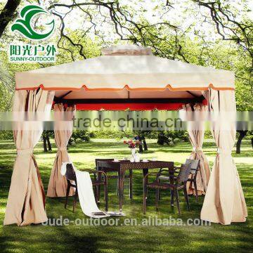 Multifunctional garden gazebo with mosquito netting curtain high quality