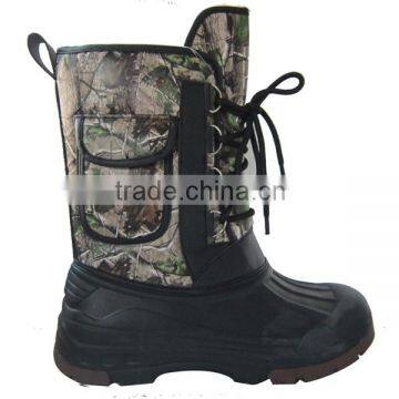 New design eva rubber outsole PU upper camo snow boot