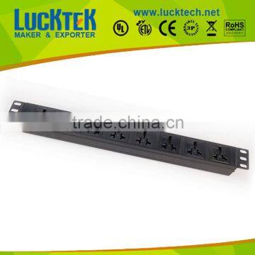 6ways Universal power socket PDU, rack mount power distribution unit,cabinet PDU