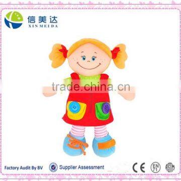 Fashion plush soft stuffed student doll toy girl cute doll