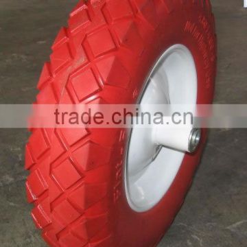 15x3.50-8 pu wheel 15 " tire for wheelbarrow and tools