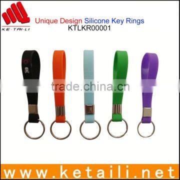 silicone rubber bracelet key ring for World Cup free gift