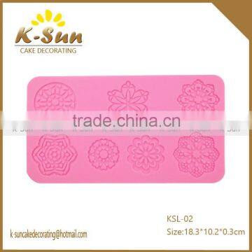 Reposteria moldes flower blossom custom silicone lace mat