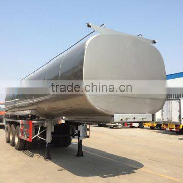 High Performance 40cbm Stainless Steel Edible Oil Tanker Semi Trailer photo-2