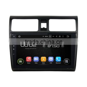 factory promotion quad core Android5.1.1 double din with 3G WIFI DVR Mirror link car dvd gps for 10.1" SWIFT