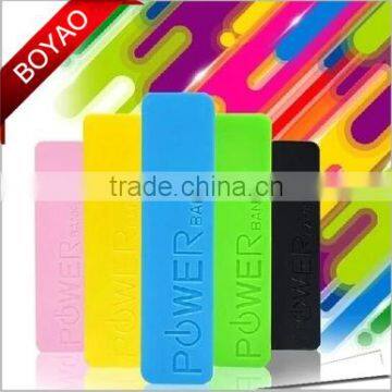 2016 Best selling promotional gift power bank 2600mah, portable power bank charger, Metal cylinder design 2600mah power bank