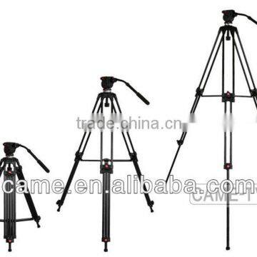 Protable Tripod With Fluid Head Max load 12kg 65mm Bowl Quick Release Plate