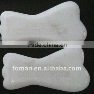 110x55mm white jade gemstone massage