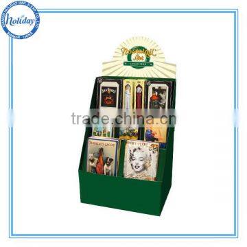 POP cardboard book counter display stand