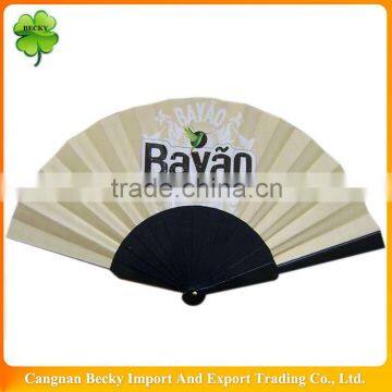 Fancy colorful custom printed promotional folding hand fan