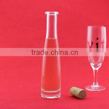 2016 factory price liqueur bottles with cork sherryedf 375ml bottles bolwing shape beverage bottles