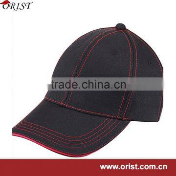 New Design Promotional Logo Printed 6 Panel Plaid Custom Baseball Cap