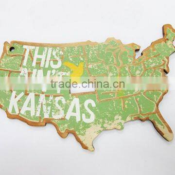 Silk Screen Print Die Cut Handmade Woodern Swing Tag