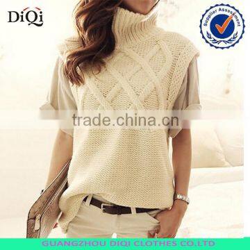 Women's long knit sweaters pullovers female vest woman sleeveless sweater