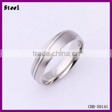 Yiwu Fashion Beautiful 316L Line Men's Ring