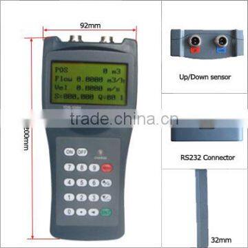 Portable ultrasonic flowmeter with SD card record