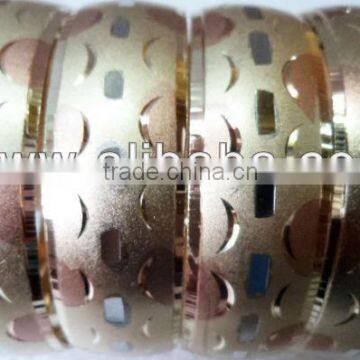 Latest 20mm Diamond cut 3 tone bangles