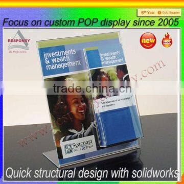 custom countertop acrylic brochure holder