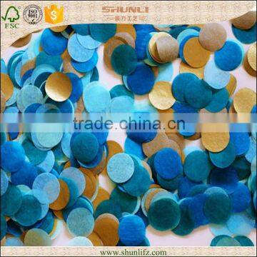 event decor supplies mixed color round paper confetti