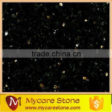 Competitive polished indian black galaxy granite bathroom wall tile