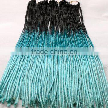 F6676 24" Two Tone Soft Dread Lock Synthetic Braiding Hair,soft Dread Braids