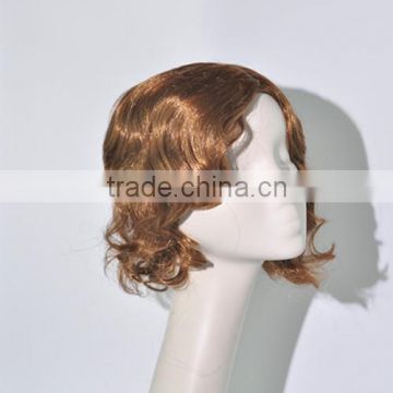 Fashion short brown curls wig synthetic costume wig N287