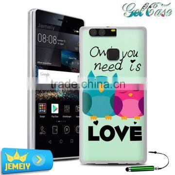 Newest Animal Painting Cartoon Cute Art Print Hard Housing Sillicon Cover For Huawei P9 Soft Case Cover Instock photo-3