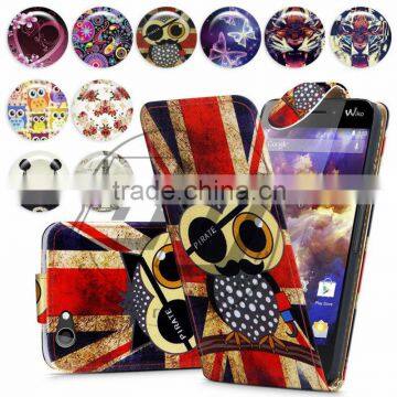 For Wiko Highway Sings High Quality Print Flip PU Leather Case Cover Moible Phone Case photo-2