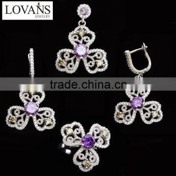 Earrings Jewelry Set Emerald Stone Bridal Jewelry Set China Supplier TZ-0249 photo-5