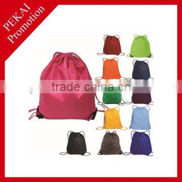 Wholesale Promotional Cheap Nylon Plastic drawstring bag