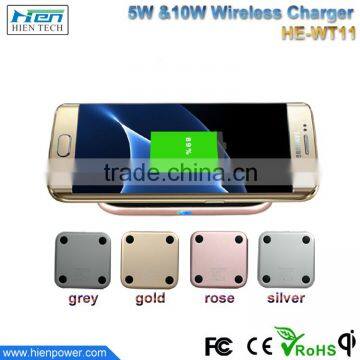 China Manufacturer Mini Wireless Charging Pad Qi Wireless Fast Charger for Samsung galaxy s7,note7