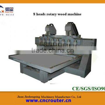 Cylinder CNC Machine with eight spindes cnc machine for chair