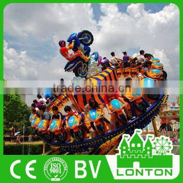Entertainment UFO Equipment Thrill Track Cars Park Game Rides For Adult