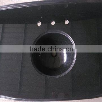 china Hebei black Granite bathroom vanity top