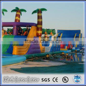 2016 New Design Giant Inflatable Obstacle Course With Water Pool Combo photo-2